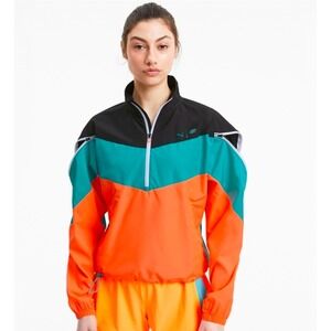 Puma x First Mile Unisec Half Zip Colorblock Windbreaker Retro Atheleisure y2k